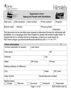Application Form -ADP - Oregon DHS Applications home