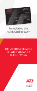 Introducing the ALINE Card by ADP®