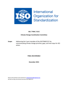 ISO-TMB-CCCC Final Deliverable