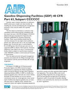 Gasoline Dispensing Facilities - the Oklahoma Department of
