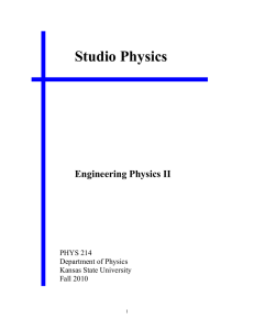 Engineering Physics 2 Studio Manual