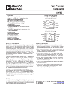 AD790 Fast, Precision Comparator data sheet (Rev. D)