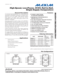 0361 - High Speed, Low Power 3V/5V Rail-to