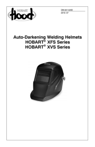 Auto-Darkening Welding Helmets HOBART XFS Series HOBART