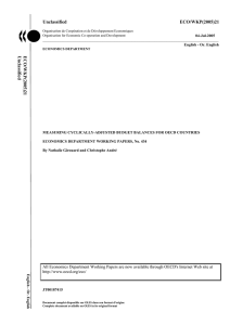 Measuring cyclically adjusted balances for OECD countries