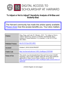 To Adjust or Not to Adjust? Sensitivity Analysis of M-Bias and