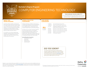 Computer Engineering Technology | Bachelor`s