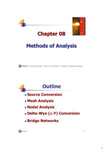 Chapter 08 Methods of Analysis Outline