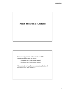 Mesh and Nodal Analysis