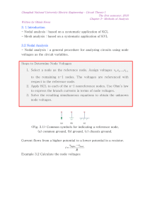 3. 1 Introduction - Nodal analysis : based on a systematic application