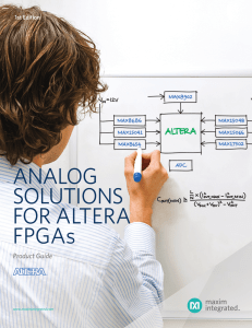 Analog Solutions for Altera FPGAs