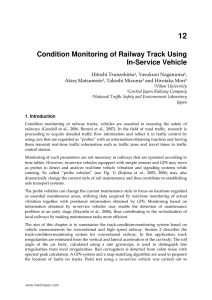 Condition Monitoring of Railway Track Using In-Service