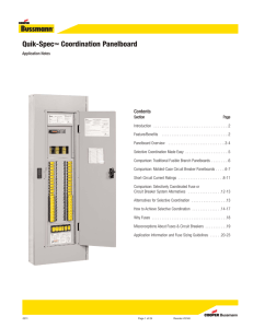 Quik-Spec™ Coordination Panelboard