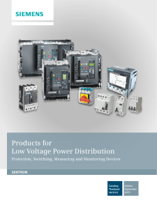 Products for Low Voltage Power Distribution
