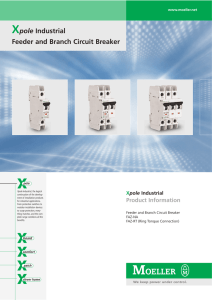 Xpole Industrial Feeder and Branch Circuit Breaker