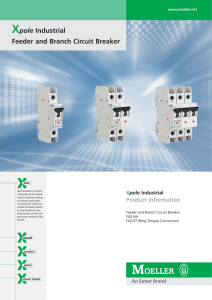 Xpole Industrial Feeder and Branch Circuit Breaker