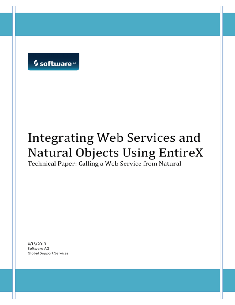 Integrating Web Services and Natural Objects Using