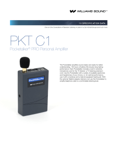 Pocketalker® PRO Personal Amplifier