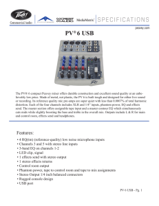 PV 6 USB Spec Sheet