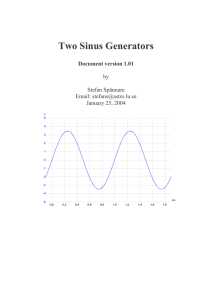 Two Sinus Generators