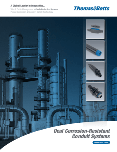 Ocal® Corrosion-Resistant Conduit Systems
