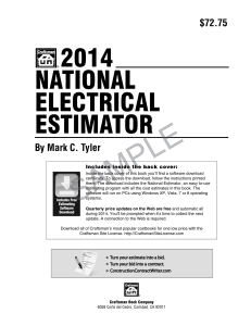 2014 national electrical estimator estimator