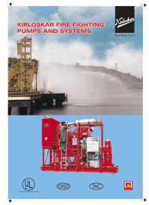 kirloskar pumps and systems for fire fighting