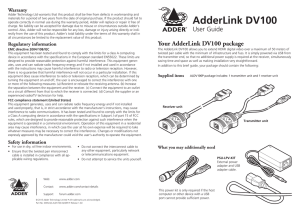 AdderLink DV100 - Adder Technology