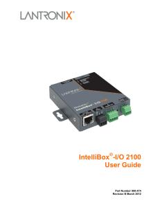 IntelliBox-I/O 2100 User Guide