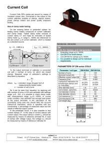 ZW Coils for clamps and clampmeters