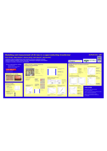 Modelling and measurement of AC loss in a superconducting