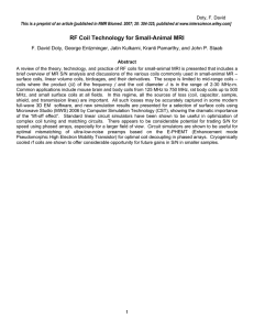 RF Coil Technology for Small-Animal MRI