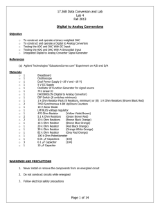 17.368 Data Conversion and Lab Lab 4 Fall 2013 Page 1 of 14