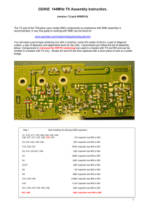 TX assembly manual