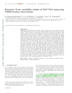 Extensive X-ray variability studies of NGC 7314 using long XMM