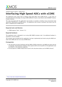 Interfacing High Speed ADCs with xCORE