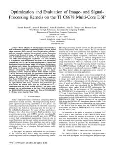 and Signal-Processing Kernels on the TI C6678 Multi