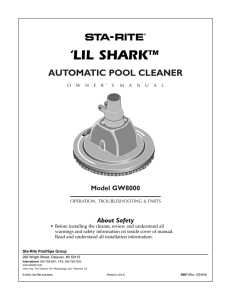 Sta-Rite Lil Shark Automatic Cleaner (#111420)