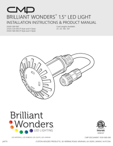 brilliant wonders® 1.5" led light