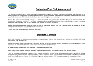 Swimming Pool Risk Assessment