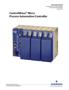 ControlWave Micro Instruction Manual