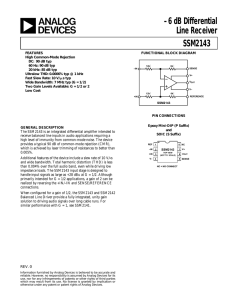Analog Devices SSM2143PZ datasheet: pdf