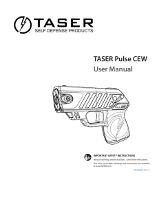 TASER Pulse CEW User Manual - TASER Self