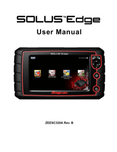 SOLUS Edge User Manual - Snap-on
