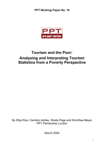 Tourism and the Poor: Analysing and Interpreting Tourism Statistics