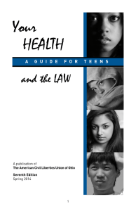 Your Health and the Law: A Guide for Teens