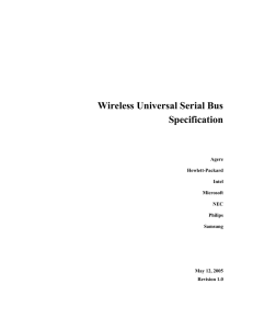 Wireless Universal Serial Bus Specification