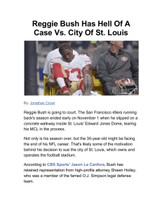 Reggie Bush Has Hell Of A Case Vs. City Of St. Louis