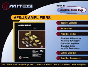 afs/js amplifiers