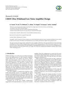 CMOS Ultra-Wideband Low Noise Amplifier Design